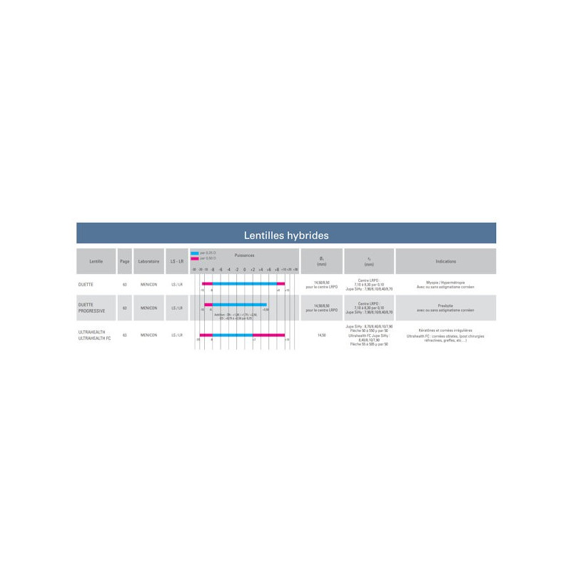Lentilles hybrides