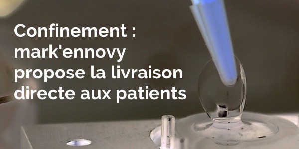mark'ennovy propose la livraison des lentilles directement aux patients