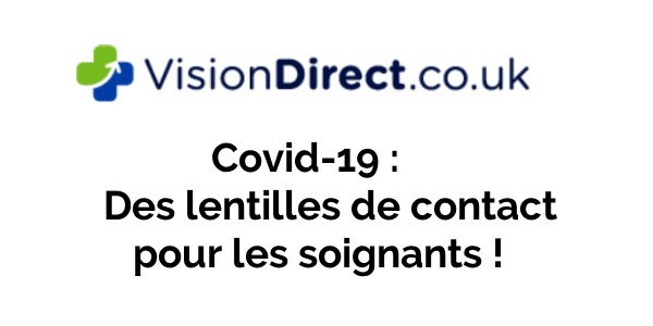 4000 paires de lentilles jetables offertes pour les soignants.