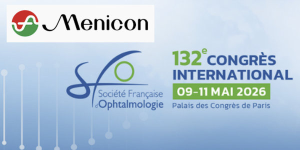 Menicon vous accueille lors de la 132e édition de Congrès de la SFO