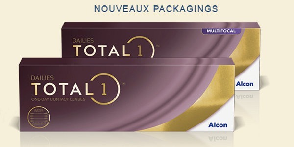 Nouveaux packagings pour les lentilles de contact DAILIES TOTAL 1™ et DAILIES TOTAL 1™ Multifocal
