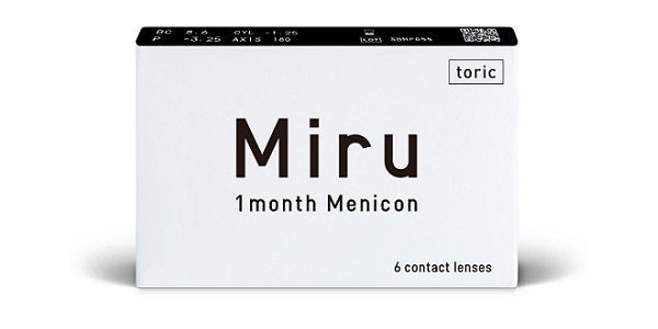 Extension de paramètre Miru 1month toric 
